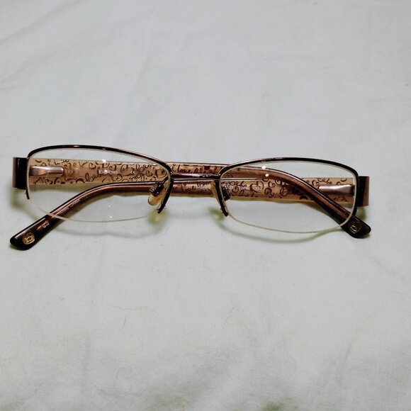 BEBE "BASHFUL" BB5027 Topaz Semi-Rimless Eyeglasses Frames - Picture 10 of 10